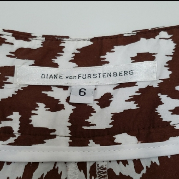Diane von Furstenberg Brown Bow Leopard Shorts - Picture 4 of 6